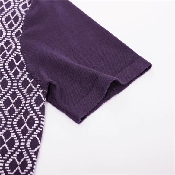 Men's Polo Shirts 70s Vintage Shirts Purple - Picture 3 of 6